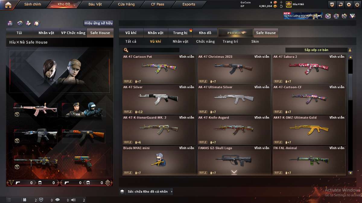 shop acc cf uy tin gia re